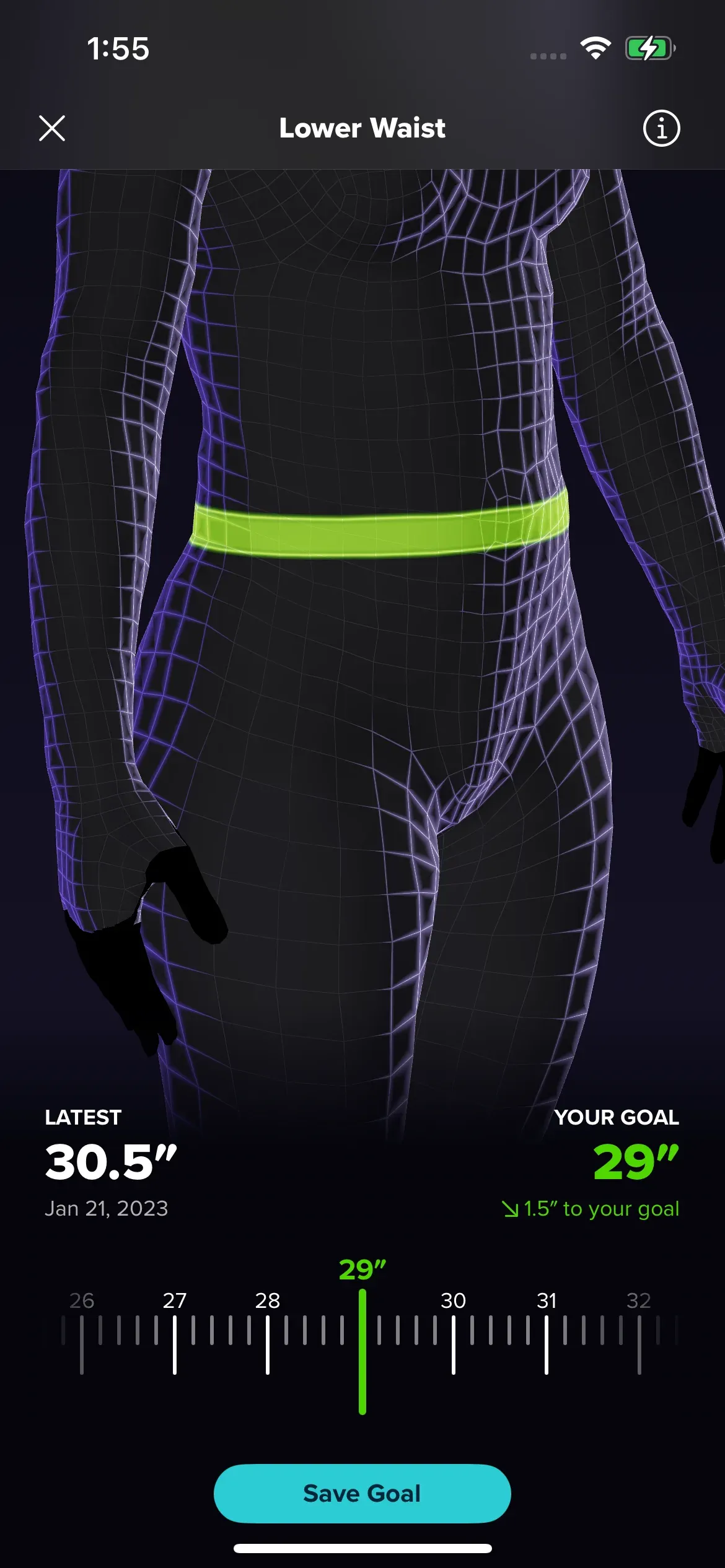 ZOZOFIT: Set a goal